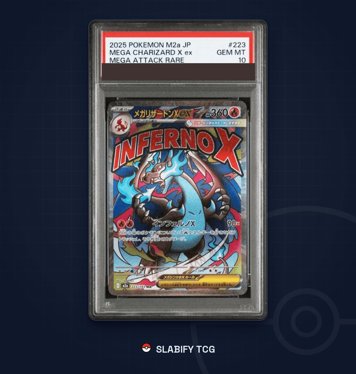 Mega Charizard X EX Ma 223/193 Mega Dream EX M2a Japanese PSA 10